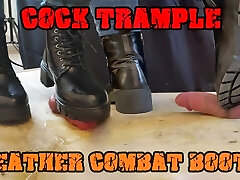 Kneeing his Manstick in Combat Boots Black Leather - CBT Bootjob with TamyStarly - Ballbusting, Femdom Kneeing his Manstick in Combat Boots Black Leather - CBT Bootjob with TamyStarly - Ballbusting, Femdom