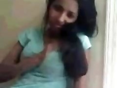 Shy afghan teen teasing bf on webcam shows of her uber-cute tits