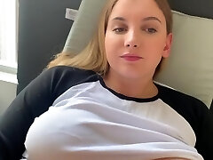 Caught my Big Tit Sister masturbating while watching pornography