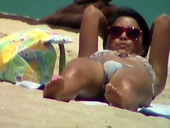 Spilled while filming bikini cameltoe