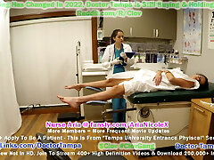 Become Doctor Tampa & Examine Angel Santana With Nurse Aria Nicole During Abasing Obgyn Exam Required 4 Fresh Students!