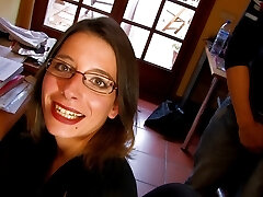 She doesn't glance like a double anal invasion slut, does she?