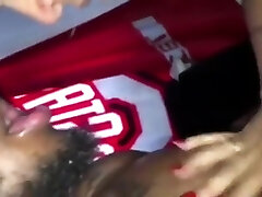 Black Sloppy Head titty fuck with bbc and sloppy spit smooch