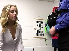 All-natural tits blonde Anna Claire Clouds moans while getting fucked