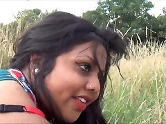 indian chubby lady Kiki outdoor porn