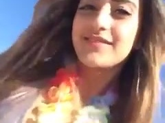 Israeli college girl nipslip