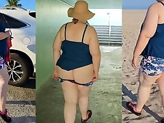 Your favorite big ass cougar liking a day at the beach
