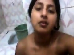 Busty Indian Teen Rubbing Her Cunt