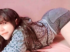 Cute young girl shows her body and jerk - Hana Lily