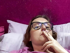 Smoking and squirting with congenital, sexy, super real mom, Rachel Wriggler before she gets caught by her furry four legged roomy