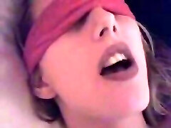 Strapped Up Blindfolded Babe Fucked and Whipped in Super-naughty Homemade Video