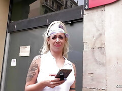 niemiecki zwiadowca-blondynka lola emma mówić do pierwszy casting kurwa