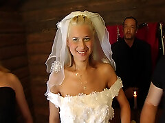 Gangbang with good-sized busty bride Part 1