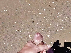 A totally naked stranger is masturbating in public look and I am helping him