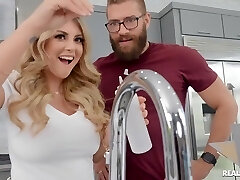 Torn Yoga Pants After Oil Drenched Tittyfucking W Kayla