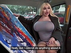 Bibi Bugatti with enormous tits gets drilled in the back of a van Bibi Bugatti with enormous tits gets drilled in the back of a van