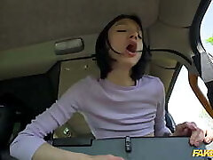 Fake Taxi - Shy teen with brief hair has her moist pussy pumped on the backseat of the cab