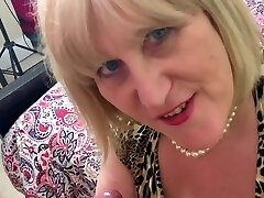 Big Melon Hot Mature Step Mom in Pantyhose gives Blow Job and fucks POV
