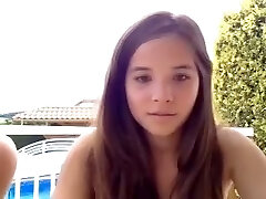 Well formed cute teenager stunners exposes her titties and receives nice cunnilingus