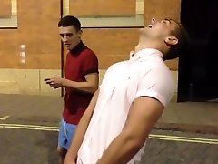 Drunk Str8 Brits. Touching Friends penis While Peeing