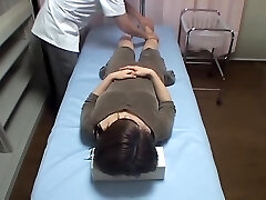 Japanese cutie torn up in hidden cam massage video