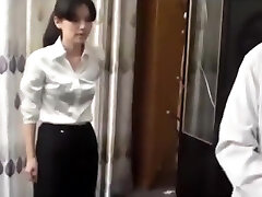 Chinese police woman roped up