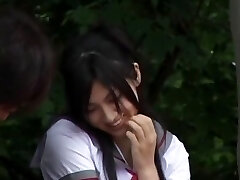 Hottest Asian slut Saori Hara in Horny College, Outdoor JAV scene