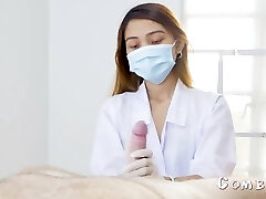 banca del seme: macchina di mungitura non funziona studente infermiera ha fatto masturbazione con la mano