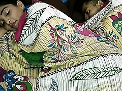 Indian cuckold wife fucking with another guy but caught! Hindi sex