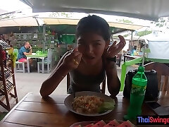 Real amateur Thai teen sweetie fucked after lunch by her temporary boyfriend