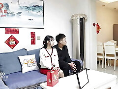 Horny Asian Teen Sneaky Sex In Front Of Their Friend - Insatiable Chinese Couple Sneaks Away During Dinner