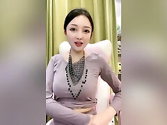 chinese amateur solo female masturbating, homemade