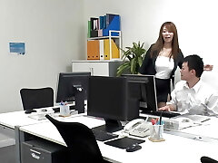 Chisato Shoda : Voluptuous Office Lady Ravages Her Coworker! - Part.1