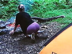 Teen bang-out in the forest, in a tent. REAL VIDEO
