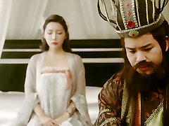 Chinese Girl with big beautiful tits sucks a big bone very deep and fucks doggy style with cum