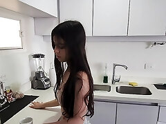 Laura has to pay the rent with some wealthy sits in the owner of the house