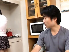 Cute oriental ultra-cutie in betwixt legs to give pov blowjob