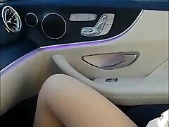 Korean girl rubbing her muff