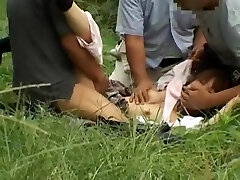 Horny Japanese woman Sayaka Kurashina, Mai Otsuka, Miku Oguri in Crazy Outdoor, Deep Facehole JAV movie