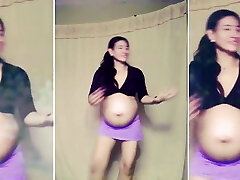 Dancing and Teasing Pregnant Honey Dancing and Teasing Pregnant Honey