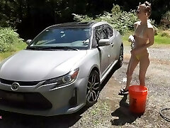 sexy lavage de voiture