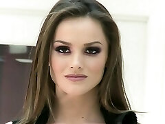 Busty pornstar gargle cum