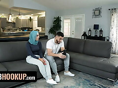 Hijab Romp - Beautiful Big Titted Arab Beauty Plows Her Soccer Coach To Keep Her Place In The Team