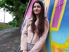 Public Agent - very cute school Teen art student with natural boobs studies a big dick outdoors