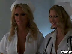 Paige Ashley fucking Johnny Castle in a hospital threeway