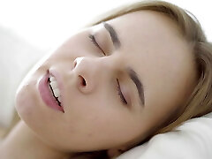 Huge nipples, tight wet pussy and a horny dildo