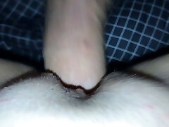 Homemade close-up pussy fuck and internal cumshot