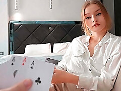Sis Lost Her Pussy in a Card Game