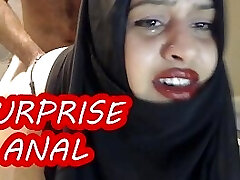 PAINFUL SURPRISE Buttfuck WITH MARRIED HIJAB WOMAN !