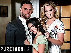 Pure TABOO Cougar Charlie Forde Fulfills Husband's Stepdad And Stepdaughter Fantasy With Jane Wilde